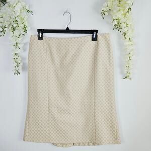 Madison Studio Size 16 Beige Straight Skirt Classic Office Chic Neutral Elegant